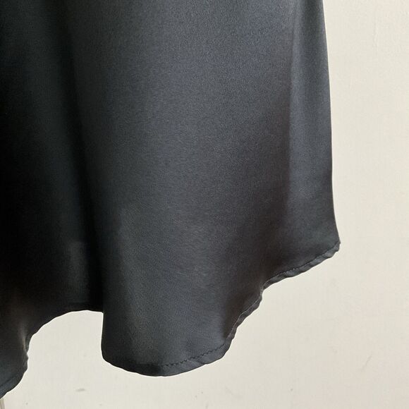 Black Slip Dress L Black Spaghetti Strap - Picture 8 of 12